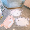 Custom design Cute Cat Printed rubber Bath Mat